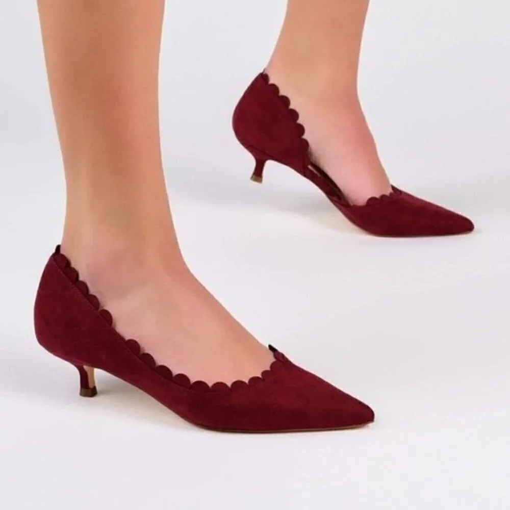 Journee Collection TAAVI PUMP Red Wine 5½M - Picture 2 of 7